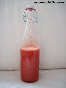 selbstgemachter Erdbeer-Limes